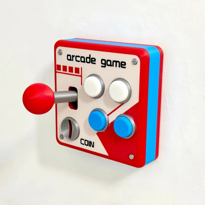 Retro Arcade Joystick Light Switch Cover Funny Wall Switch Decor Vintage Home Room Decoration Easy to Install Wall Plate Ornamen
