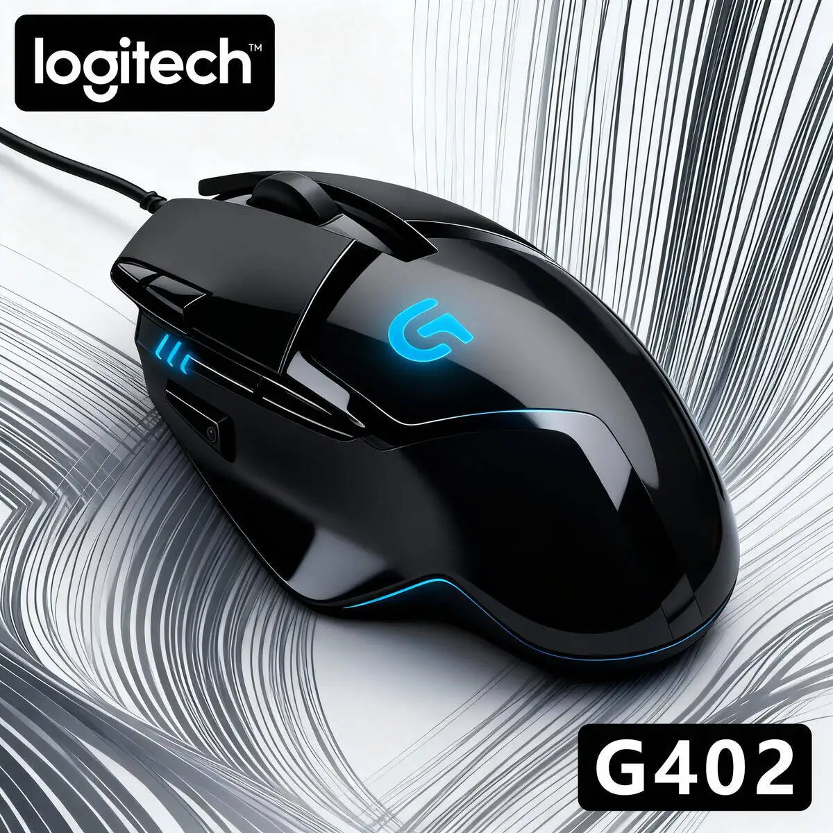

Проводная мышь Logitech G402, киберспортивная игра, посвященная редактируемым макрокомпьютером, настольным ноутбуком, ест курицы CSGO