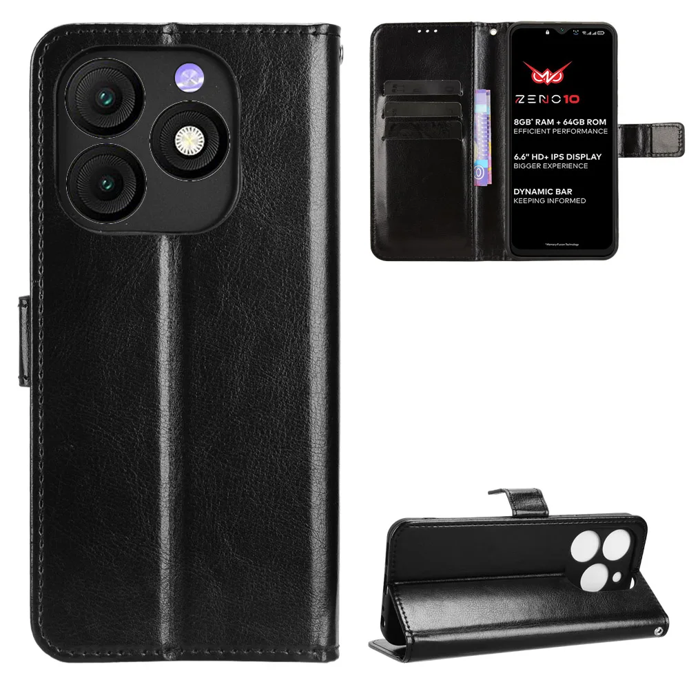 

Чехол для ITEL Zeno 10, роскошный флип-чехол-кошелек из искусственной кожи, чехол-подставка для Itel Zeno 10 Zeno10, сумки для телефонов