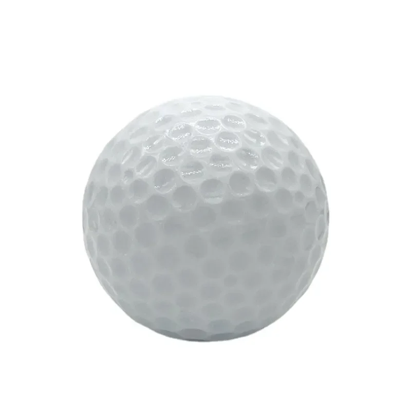 10pcs Double Layer Golf Balls Golf Swing Putting Practice Ball White Standard Blank Golf Ball