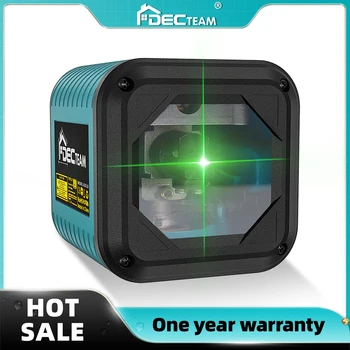 Decteam 2 lines self leveling laser level Osram green red beam horizontal vertical cross line portable level laser for