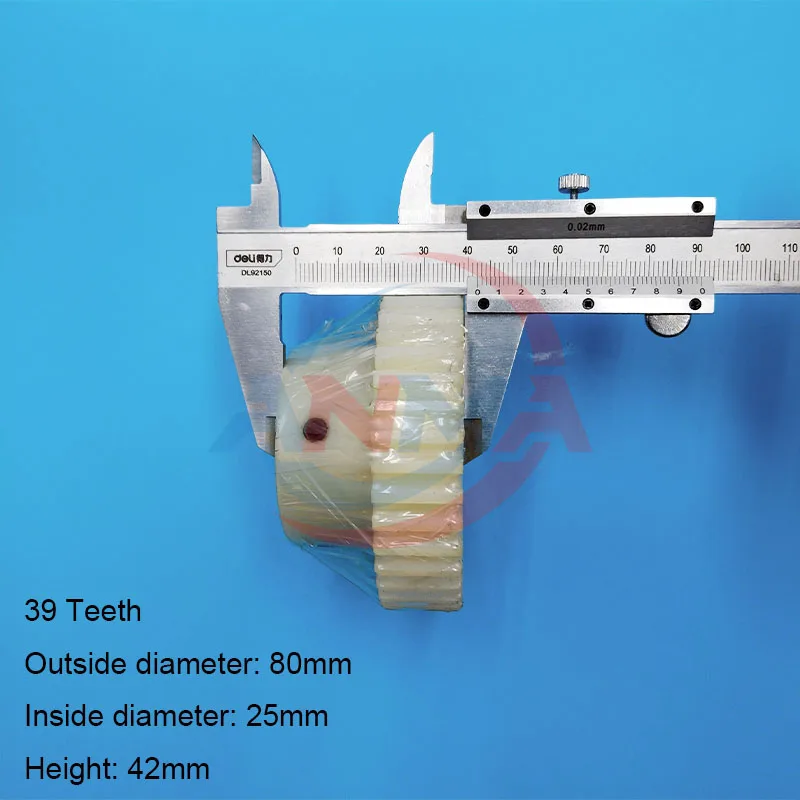 1Piece Komori Gear Nylon Water Roller Blue/White  35 36 37 38 39 Teeth Nylon Gear For Komori Offset Printing Machine
