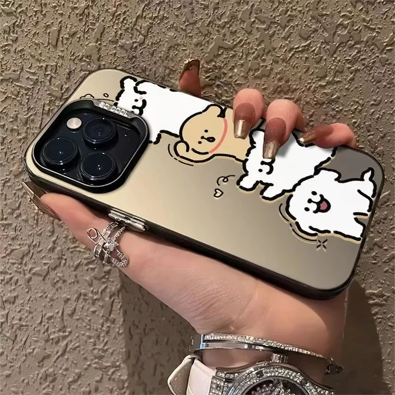 For infinix Camon 20 Pro Spark 20 10 Pro GO 2024 2023 10C Smart 8 7 6 6+ 5 Cute Cartoon Puppy Soft Shockproof Casing Cover