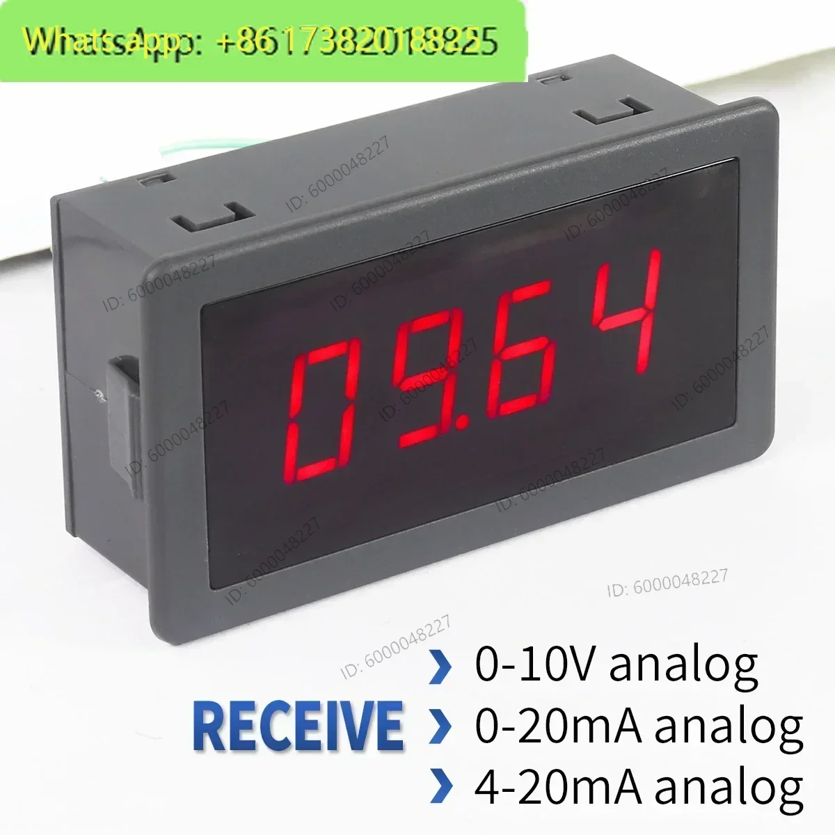 Digital LED Display Anglog Input Panel Meter 0-10V 4-20mA 0-20mA For Sensor