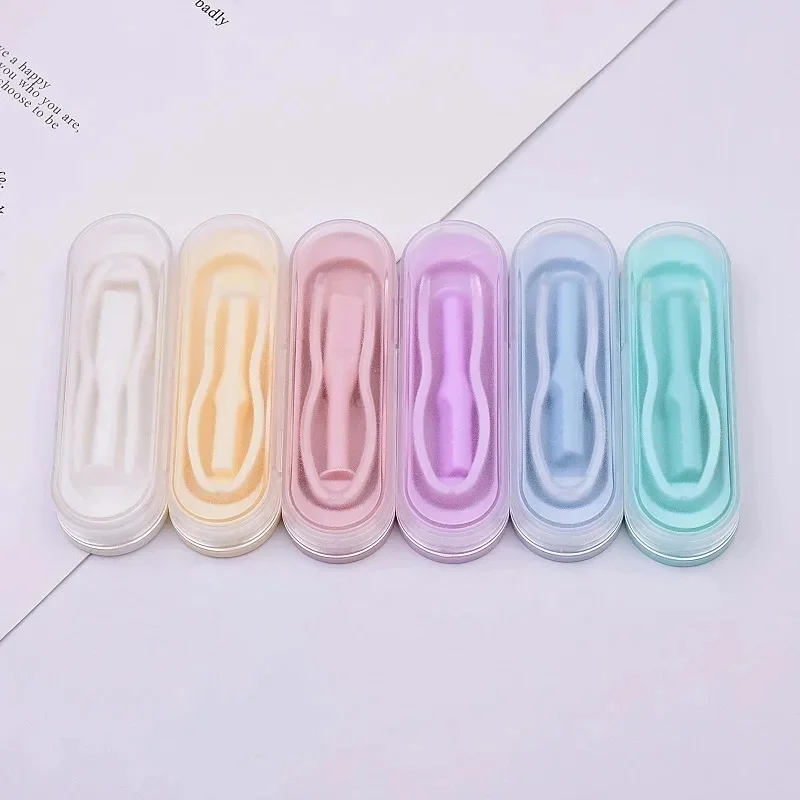 6/12/18/24/30/36Pcs Contact Lens Case Cosmetic Pupil Wearing Device Set Cosmetic Pupil Auxiliary Wearing Tool Split Clip Box Set