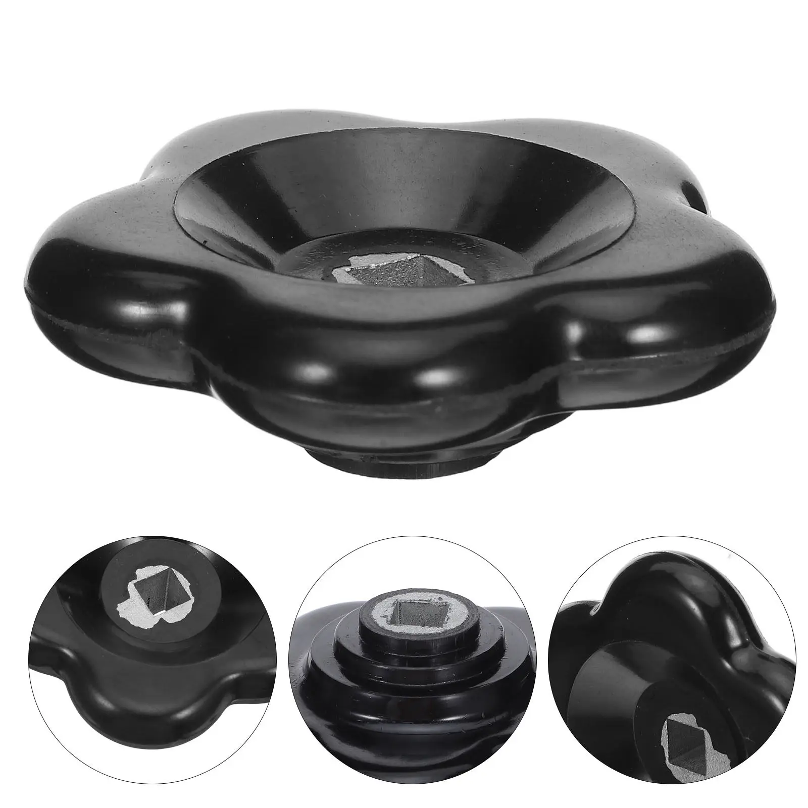 2Pcs 60Mm Exterior Water Spigot Handle Replacement Bakelite Spigot Valve Handle with Ergonomic Grip Smooth Operation 7x7mm