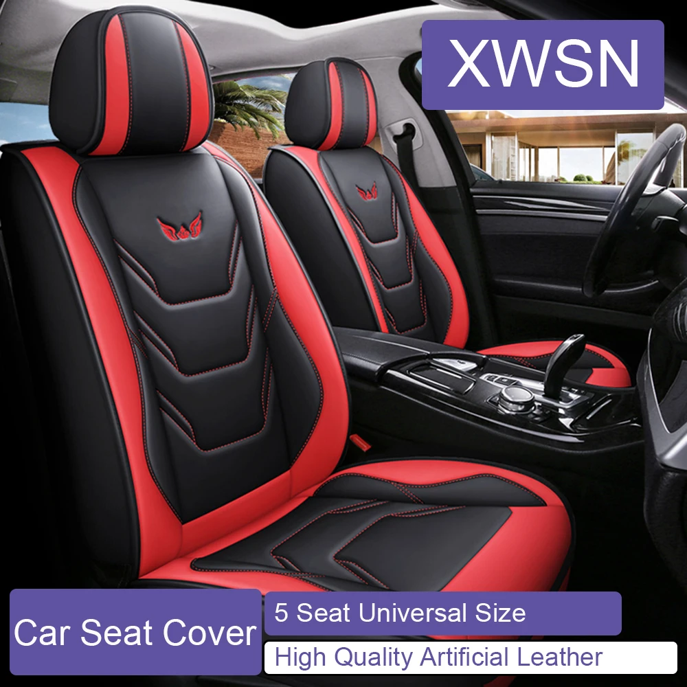 5 Seat PU Leather Car Seat Cover for Opel Astra Insignia Corsa PEUGEOT 206 207 208 308 2008 3008 Lexus ES RX CT Car Accessories
