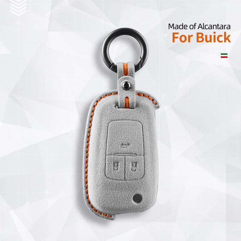 

Alcantara Car Key Case Cover High-quality 3 Buttons Keychain For Buick And Chevrolet Cruze Trax Aveo Opel Astra Corsa Zafira