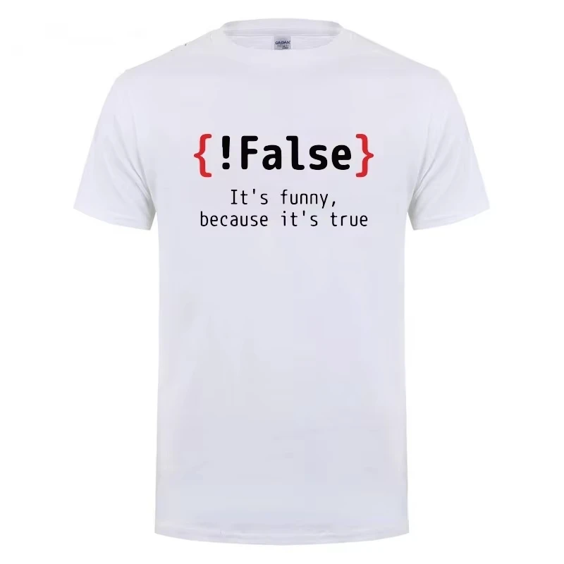Cotton T Shirt Tee Summer High Street  Women Y2K Graphic Print Oversized  American TShirt !False It's Funny Because It's True
