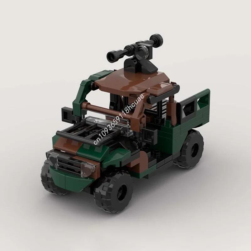 124 pezzi MOC Militare ATV Auto Modello Building Blocks Assemblare Architettura Giocattolo fai da te Idea creativa Educazione Regali di Natale Mattone