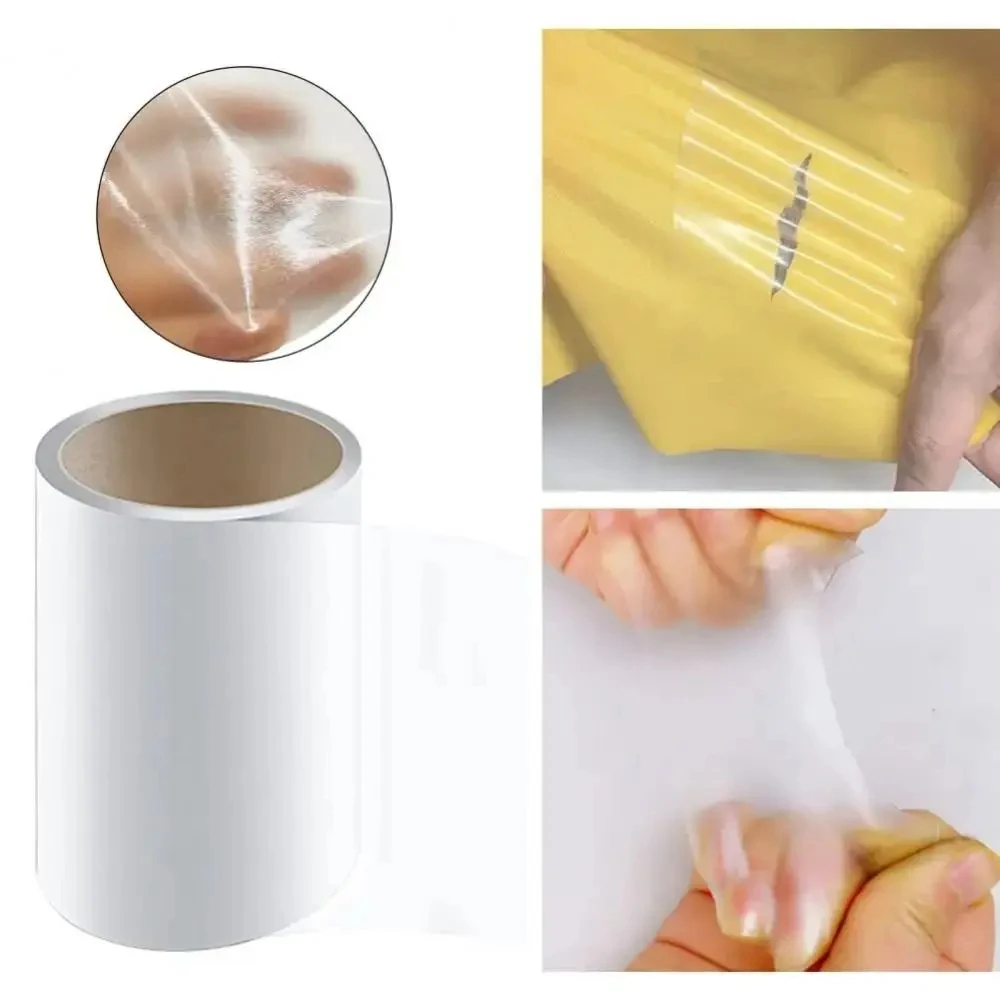 TT 1-Roll-Reparaturflicken-Set, TPU-Klebeband, Reparaturflicken für Zelt, Luftmatratze, Regenmantel, aufblasbares Spielzeug, Schwimmbecken, Schwimmer – Detail 2