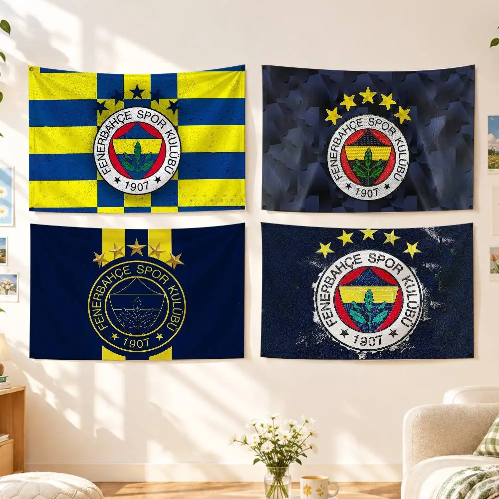 Turkey Football Fenerbahce   Flags Wall Hanging Background Art Banner for Bedroom Home Outdoor Decor
