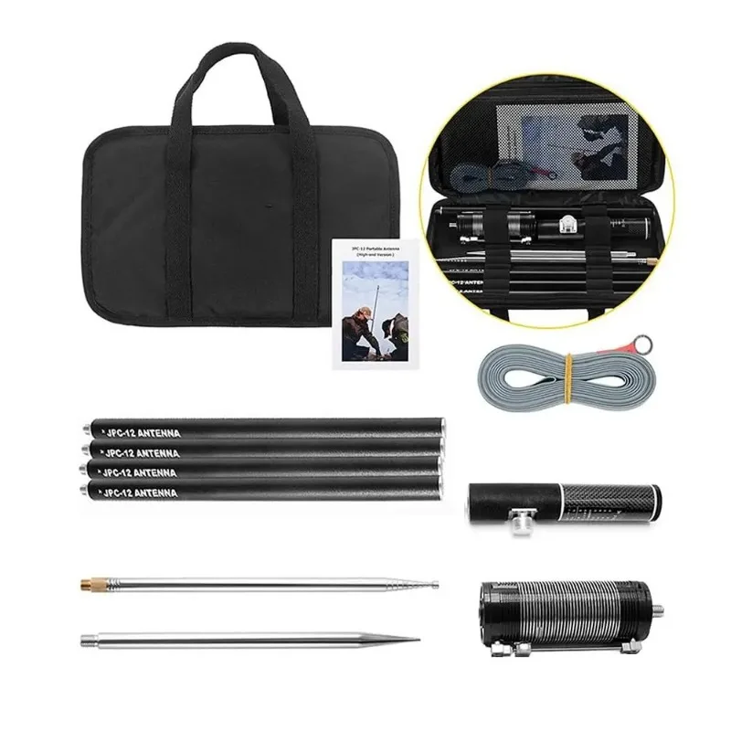 PAC-12 HF Коротковолновая антенна GP 7 МГц-50 МГц JPC12 100 Вт Многодиапазонная наружная антенна для CB Радио КВ-трансивер