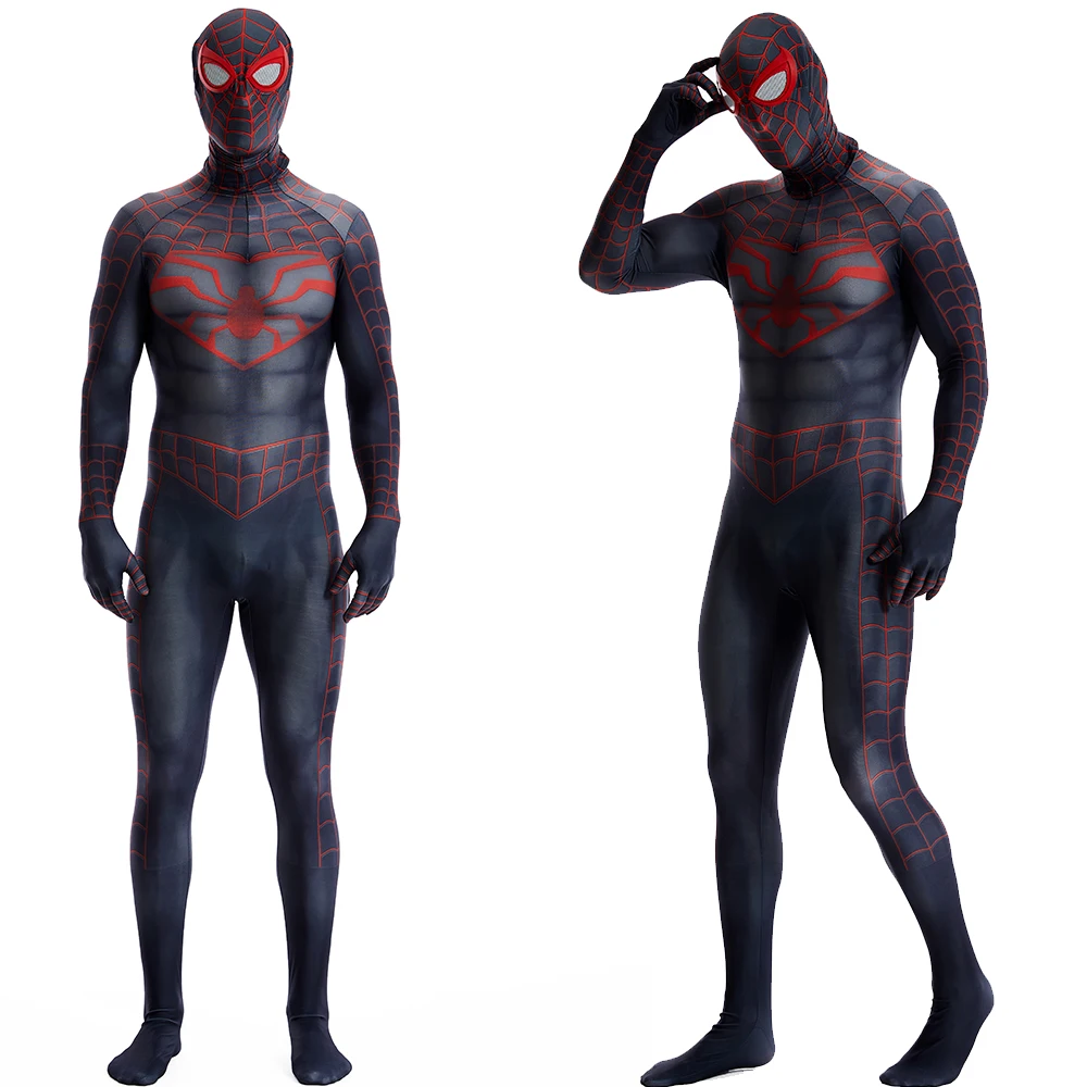 Spider Boy 2 Cosplay Spiderman Costume Superhero Spiderman 3D Printed Spandex Zentai Bodysuit Outfit Halloween Costume Adult