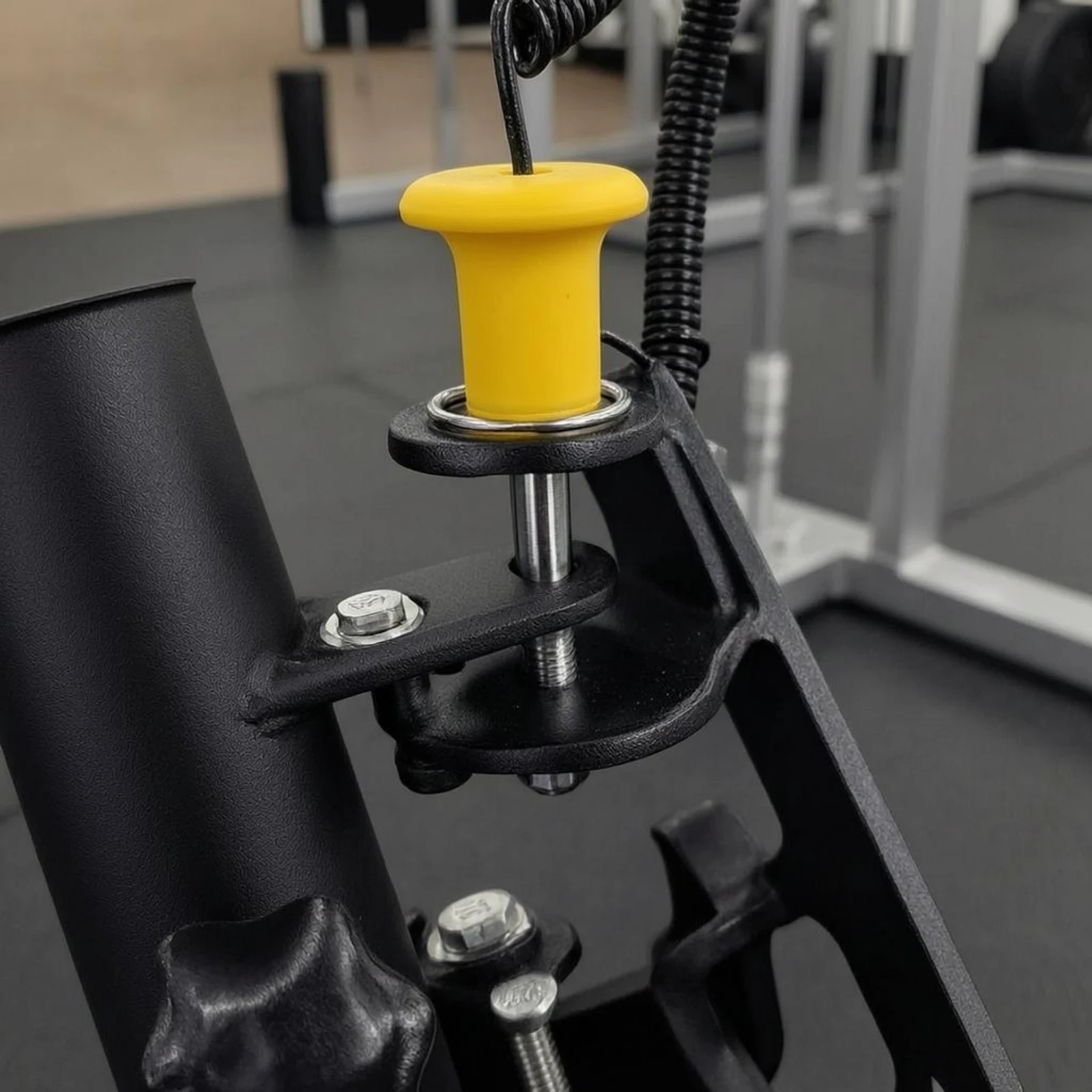 Barbell Holder Clamp Style Gym Rack Attachment Rack Mounted Barbell Rest 16-26 Mm Fit Weight Bar Organizer Easy to Install
