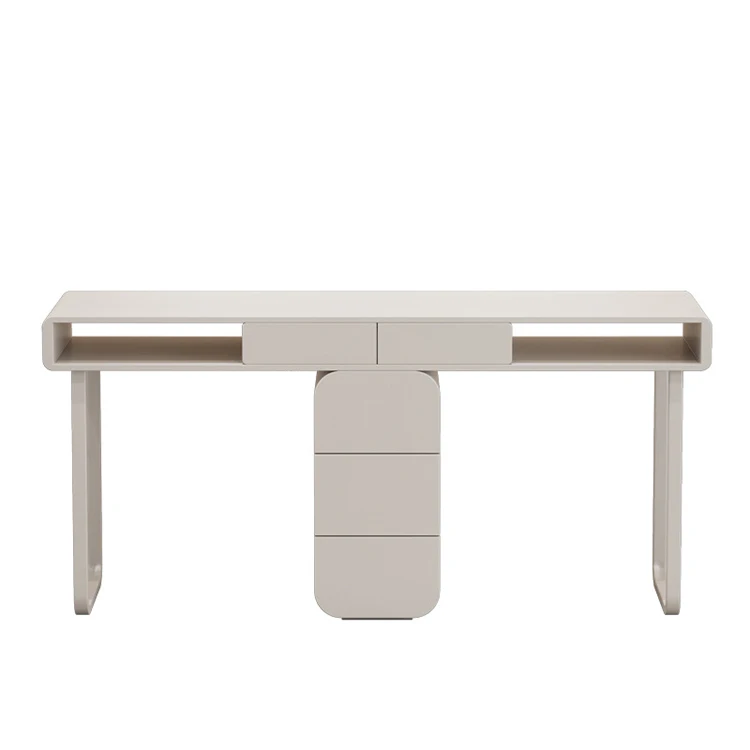 Modern Luxury Queen Table Manicure Table Chair White Nail Salon Modern Manicure Table With Vacuum Cleaner