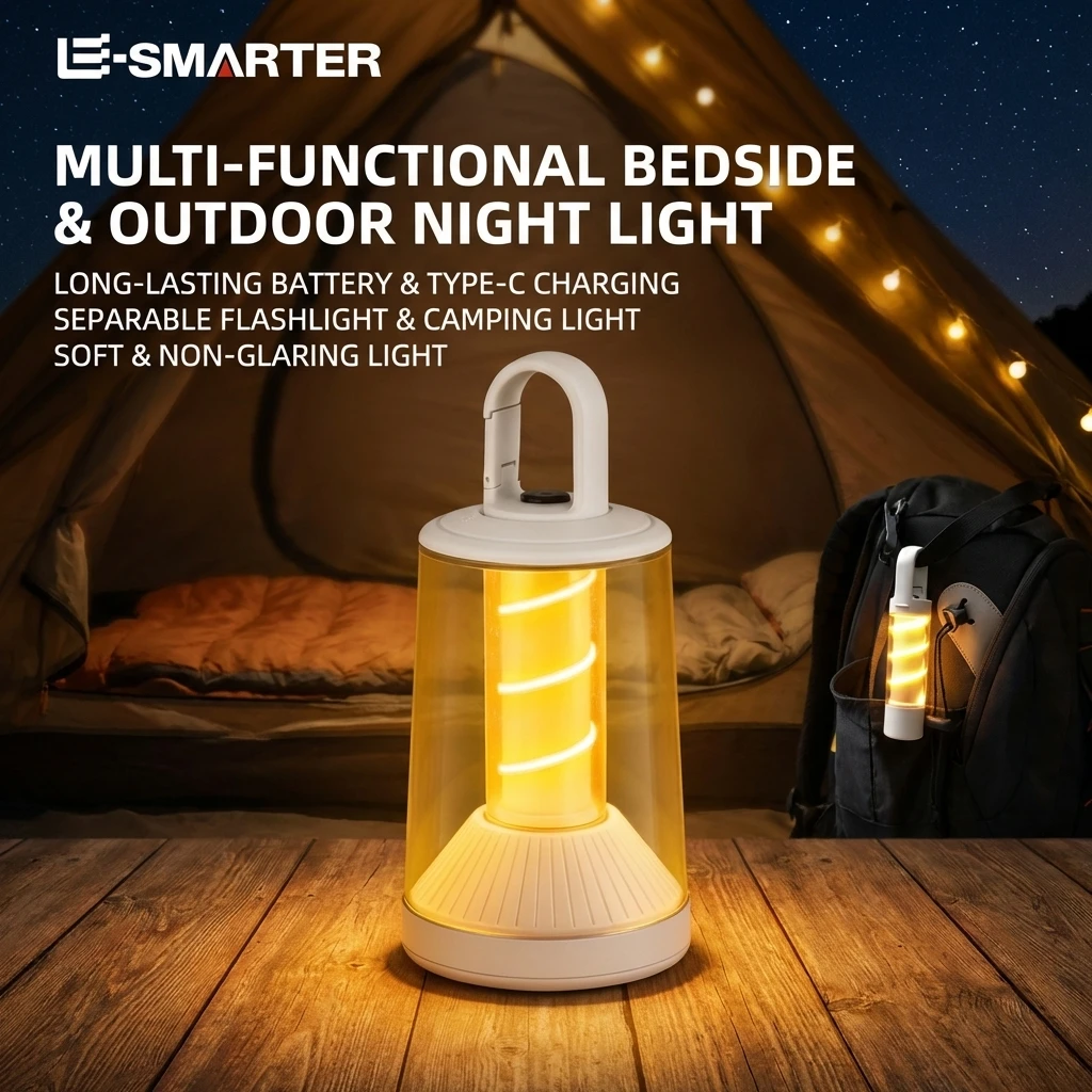 

Перезаряжаемая походная лампа TPYC: двухфункциональный источник света, два в одном, для создания атмосферы на природе, для палатки, ночник для кемпинга