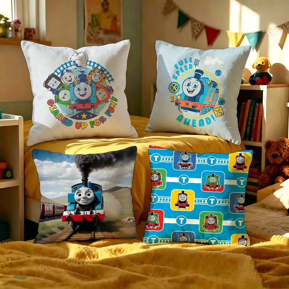 Cartoon Thomas The Train Pillow Anime Pillow Sofa Bed Head Pillow Cover Cushion Cover 45x45 cm Fashion