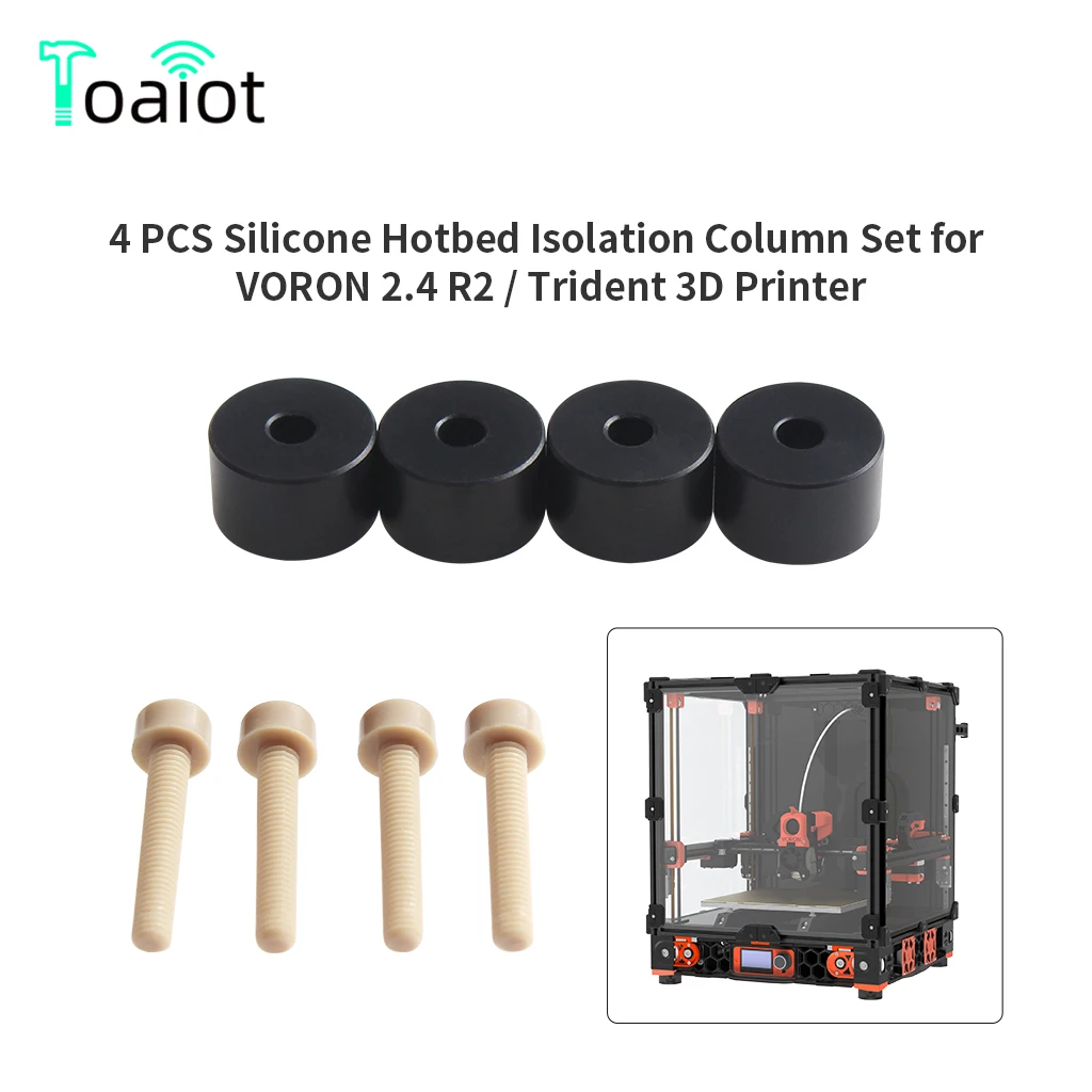 3D Printer Parts Heat Bed Leveling Silicone Column Plastic Feet Dampers Solid Spacer for Voron 2.4 3D Printers Accessories