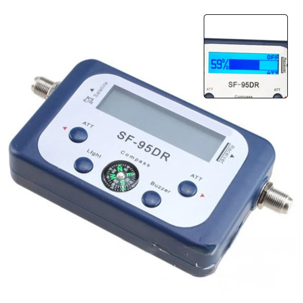 

Compact SF95DRL Satellite Signal Finder with LCD Display and Signal Strength Meter for Camping and Outdoor Use