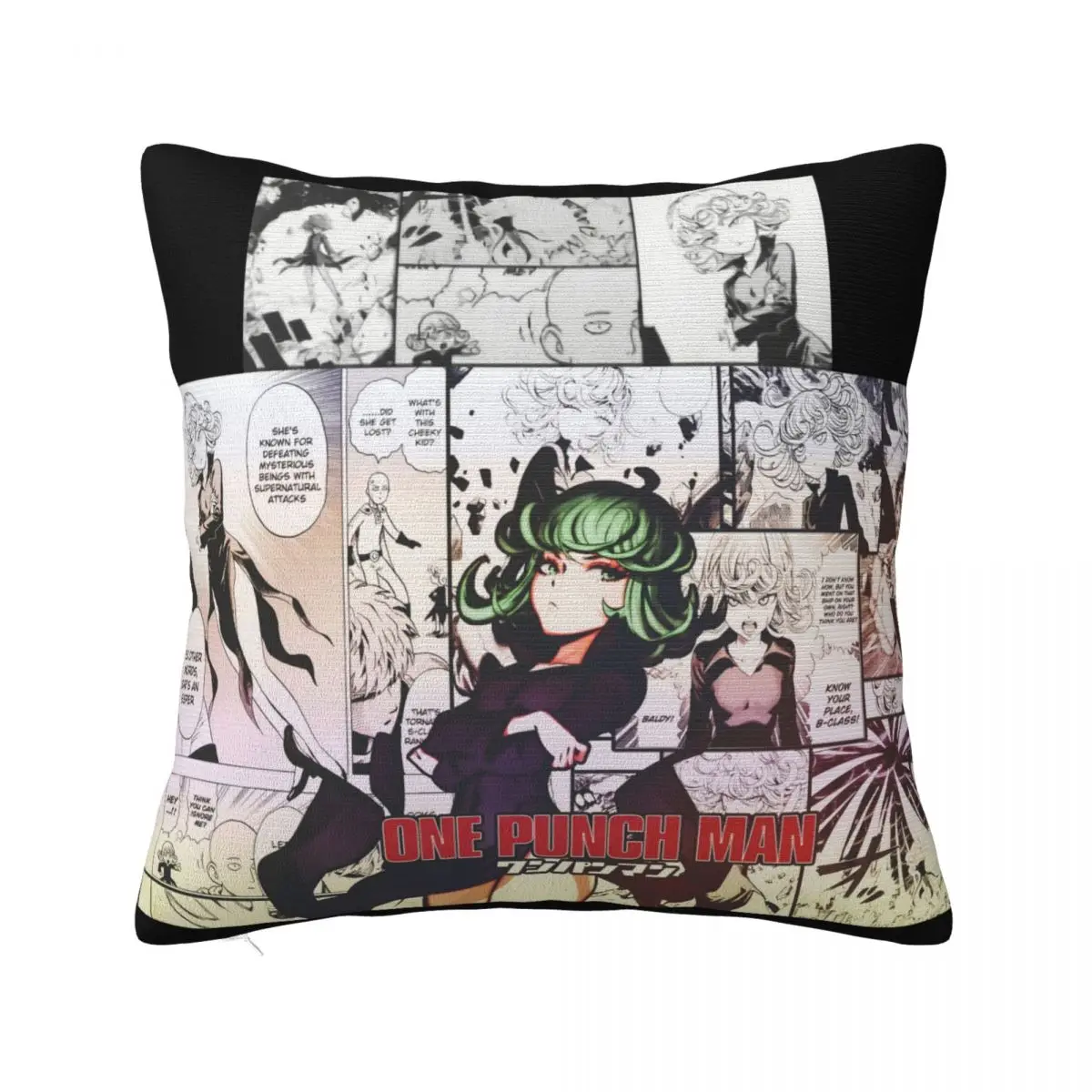 Short Printed One Punch Man Tatsumaki Customized Science Humour New Print Retro Designing Teenage New Arrival Pillow Case