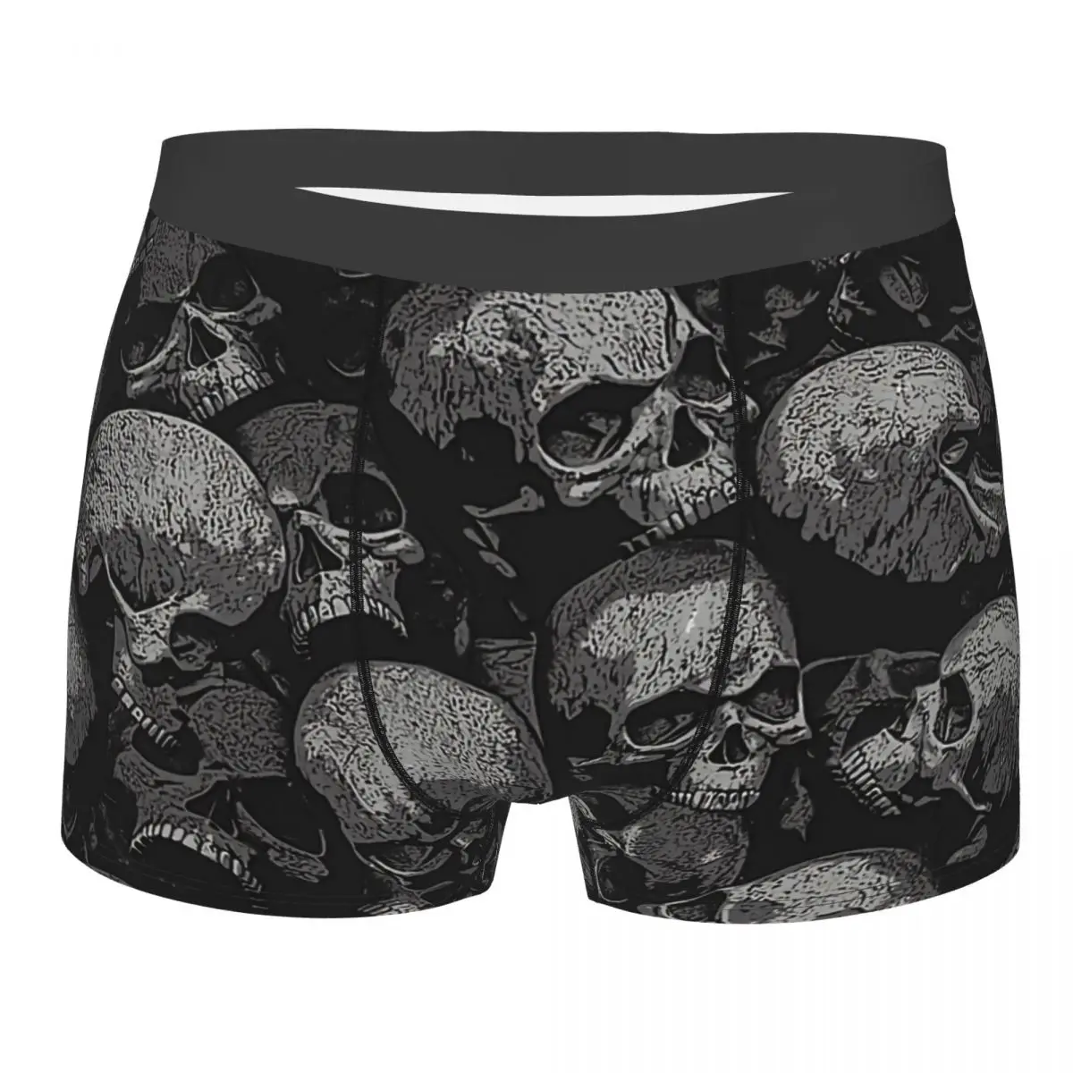 Totally Gothic Man's Boxer Briefs HEAVY METAL Highly Breathable Underwear Top Quality Print Shorts Gift Idea