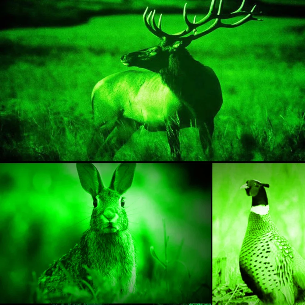 Green Light Flashlight, Single Mode Green Led Hunting Light, Zoomable Light for Hunting, Green Torch for Night Vision, Astronomy