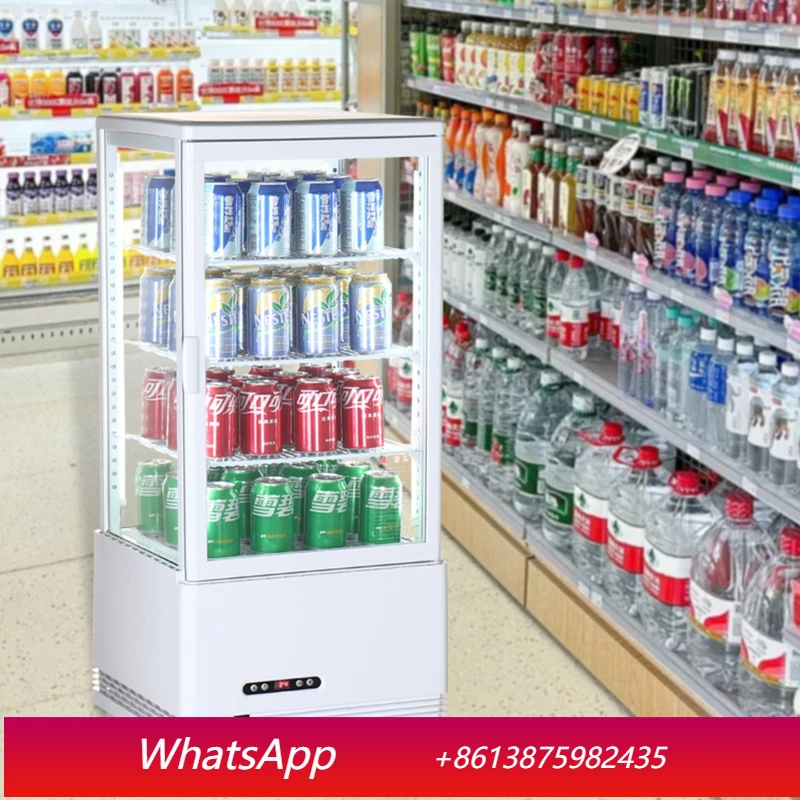 

YJQ cake, dessert, refrigerated display cabinet, transparent glass on all sides, beverage and fruit preservation stall