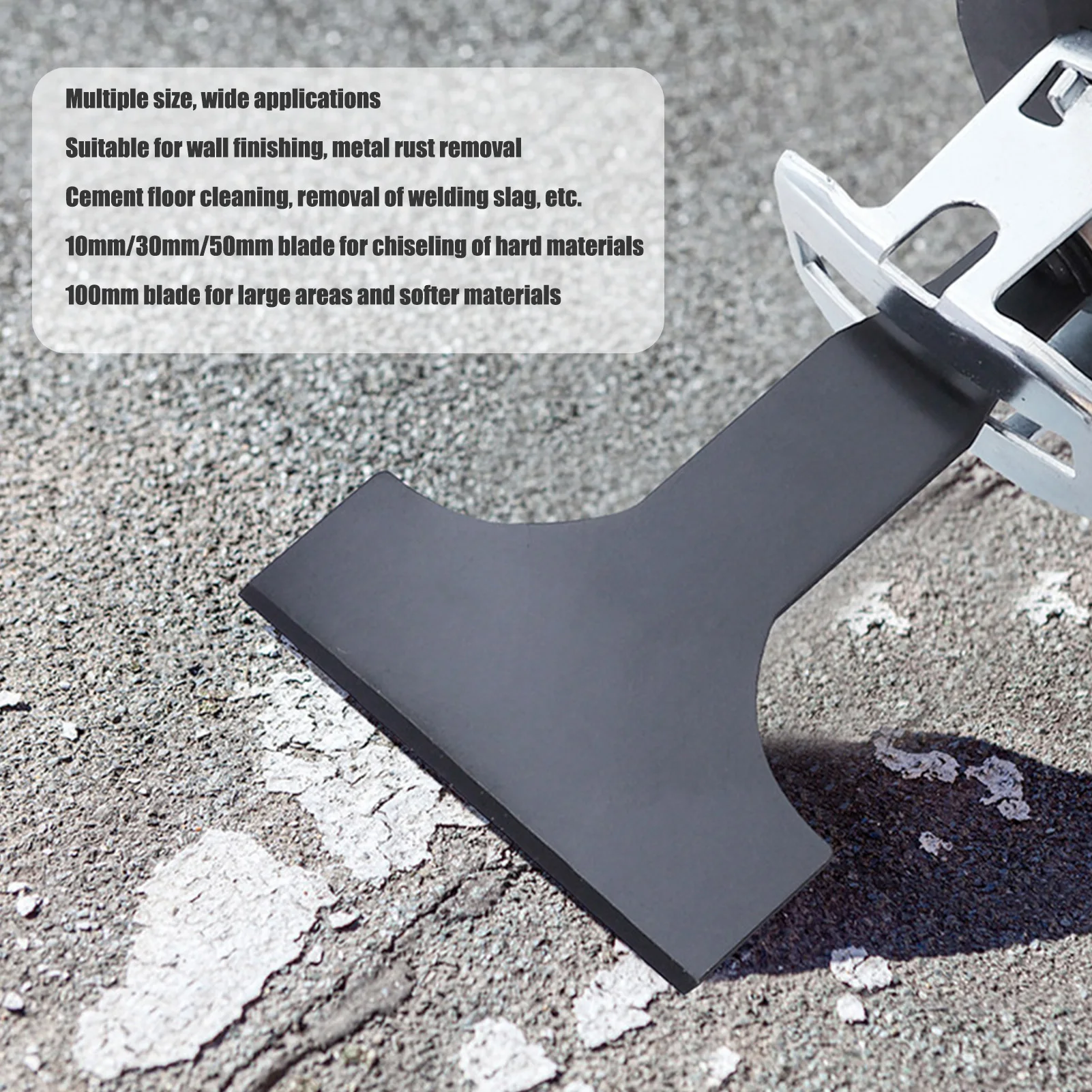 Reciprocating Saw Scraper Blade Multifunctional High Carbon Steel Tile Cleaning Tools Scraping Tool Attachment
