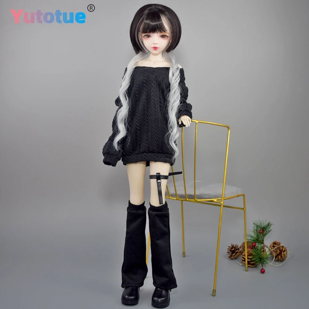 YUTOTUE Handmade 1/3 Large Girls BJD Doll 56cm Height Girl Doll with Handpainted Makeup Fashion Hair Clothes Set
