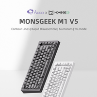 Akko MonsGeek M1 V5 SP Contour Lines Tri-mode Mechanical Keyboard 75% 3/5 Pins Customized Hot Swap RGB Rapid Disassemble Gasket