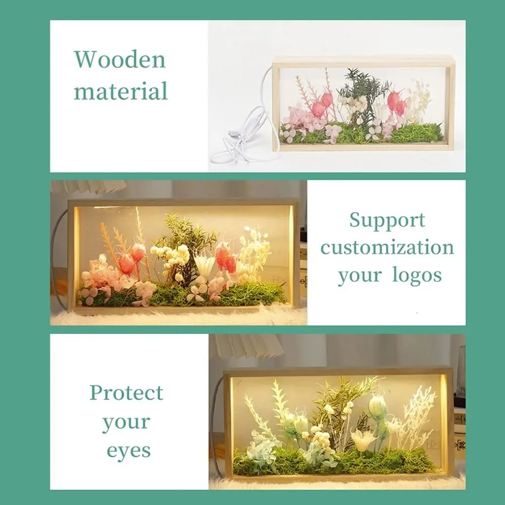 Decorative Creative Shadow Box Frame DIY Empty 3D Picture Frame Transparent Rectangle Figures Display Case Wedding Gift