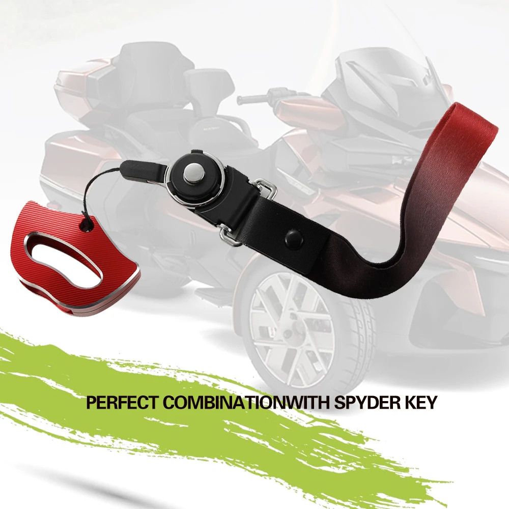 Key Holder Compatible with For Can-Am Spyder Key for Spyder Accessories Aluminum Keys Cover for 2014-2023