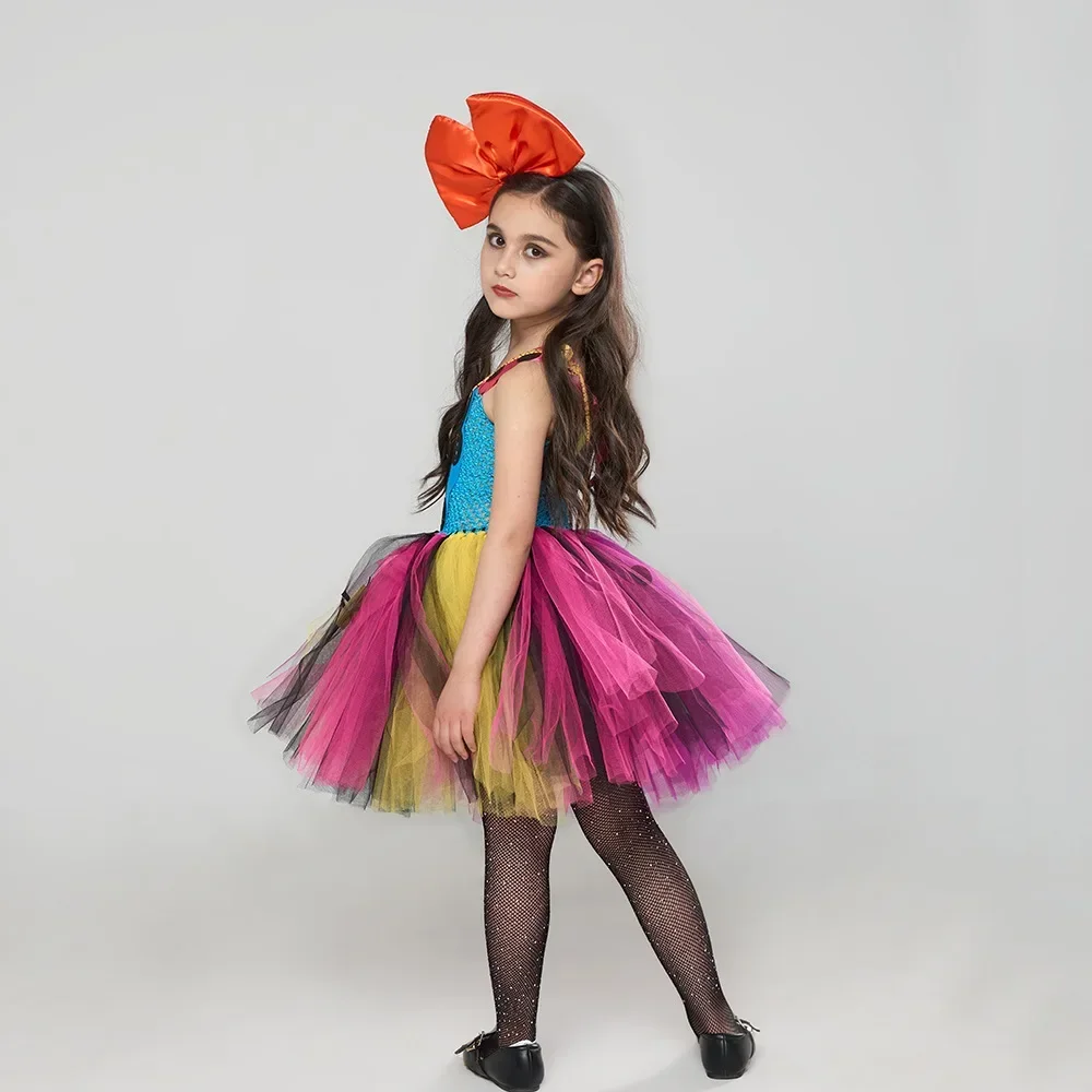 Nightmare Before Xmas Sally Kostüme für Mädchen Halloween Gruselige Faschingskleider für Kinder Karnevalsparty Verkleidung Tutus Outfits – Detail 4