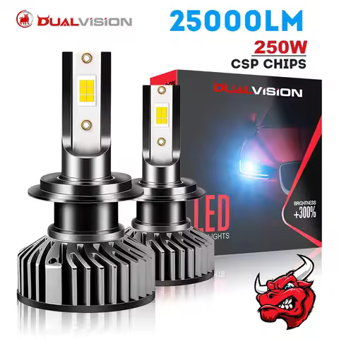 H7 LED Headlight Bulb Canbus 25000LM CSP Chip LED H4 H1 H11 H8 H9 9005 9006 HB3 HB4 800W 6000K PTF Ice Bulbs Turbo Fog Light 12V