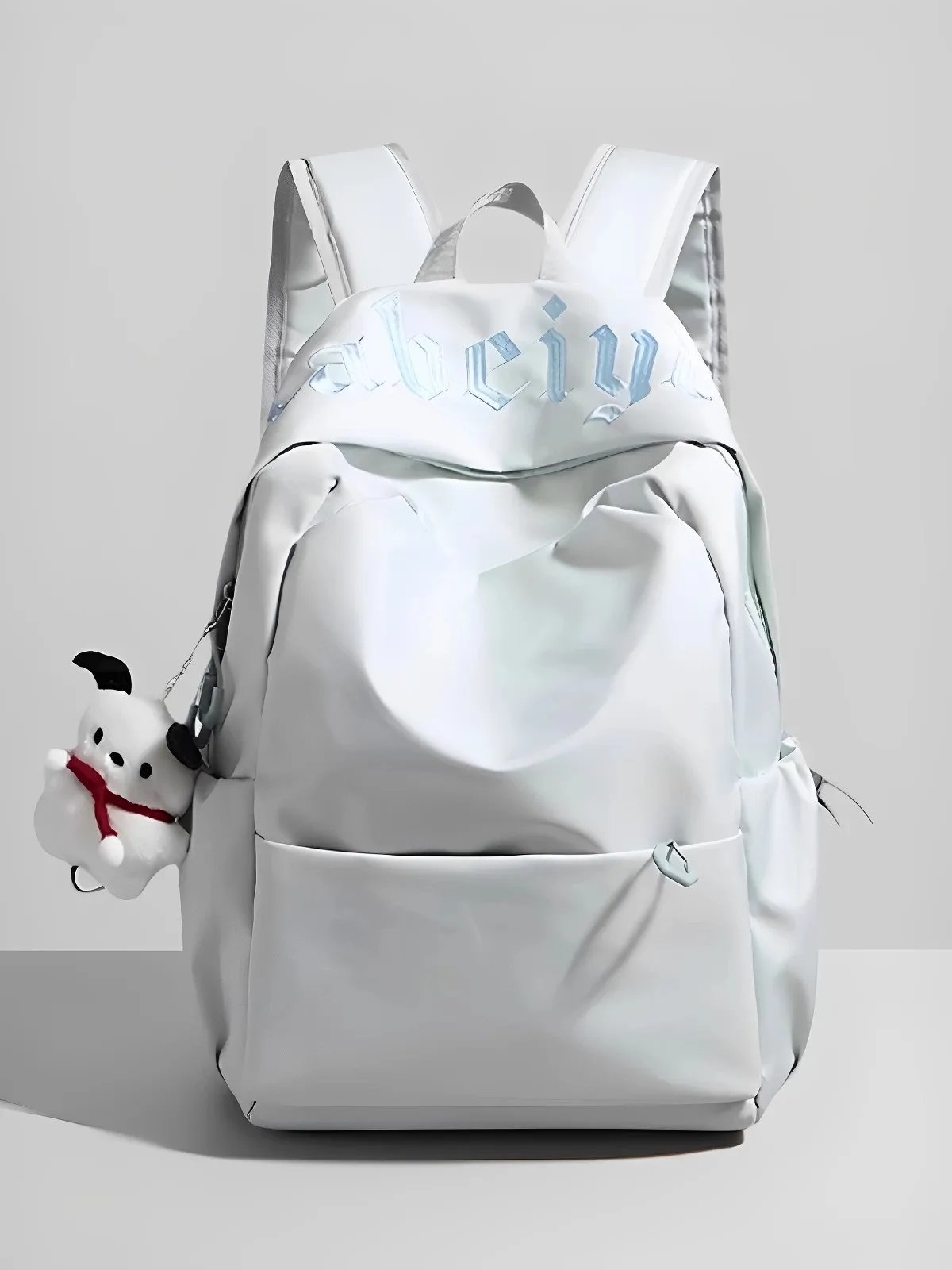 rouje-dsyle-pure-color-student-backpack-unisex-travel-dual-shoulder-bag-style-high-school-junior-college-bookbag