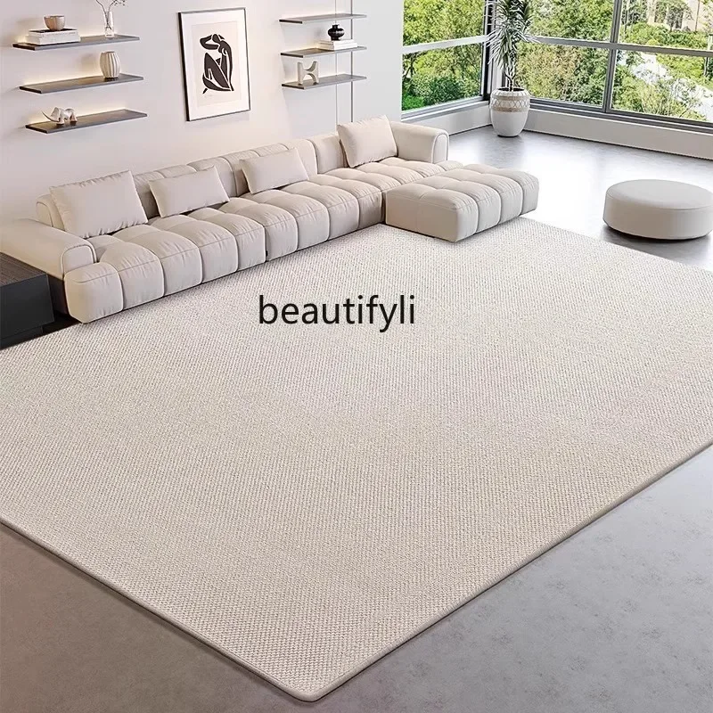 

Living room wool carpet milk fragrance modern light luxury bedroom thickened solid color coffee table cashmere floor mat