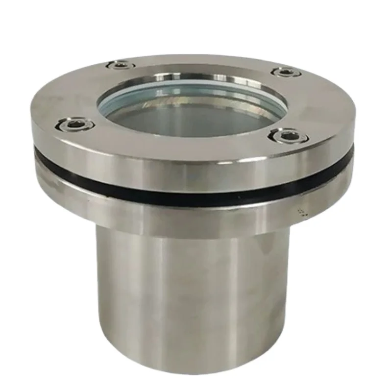 For 304 Stainless Steel with Neck Flange Sight Mirror, Observation Hole Sight Mirror