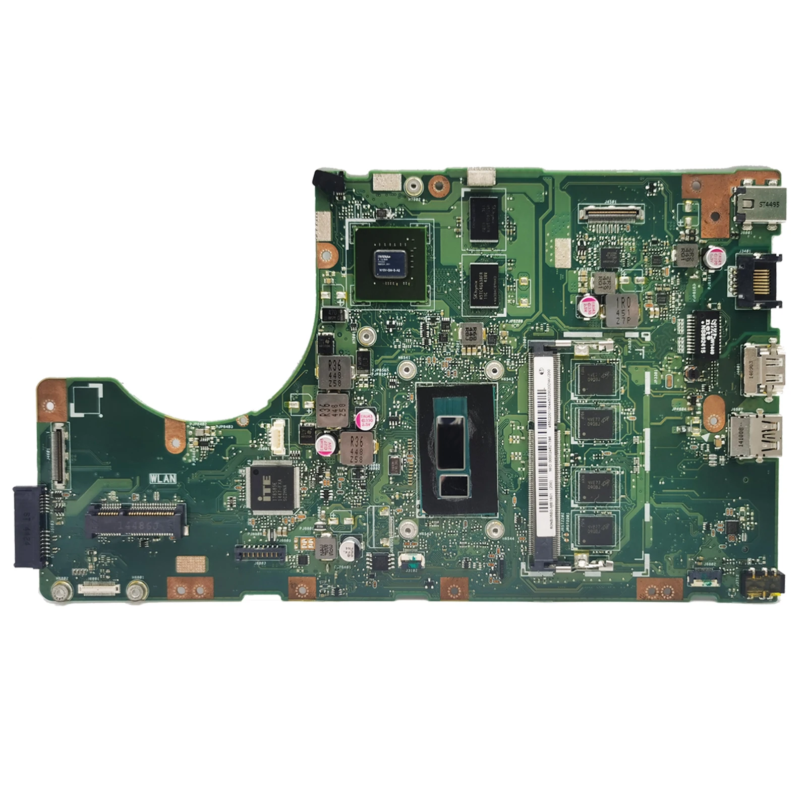 Placa-mãe do portátil para ASUS, TP550LJ, TP550LA, TP550L, J550LA, J550LD, I3, I5, I7, processador da 4a geração, 4G RAM, GT820M, V2G