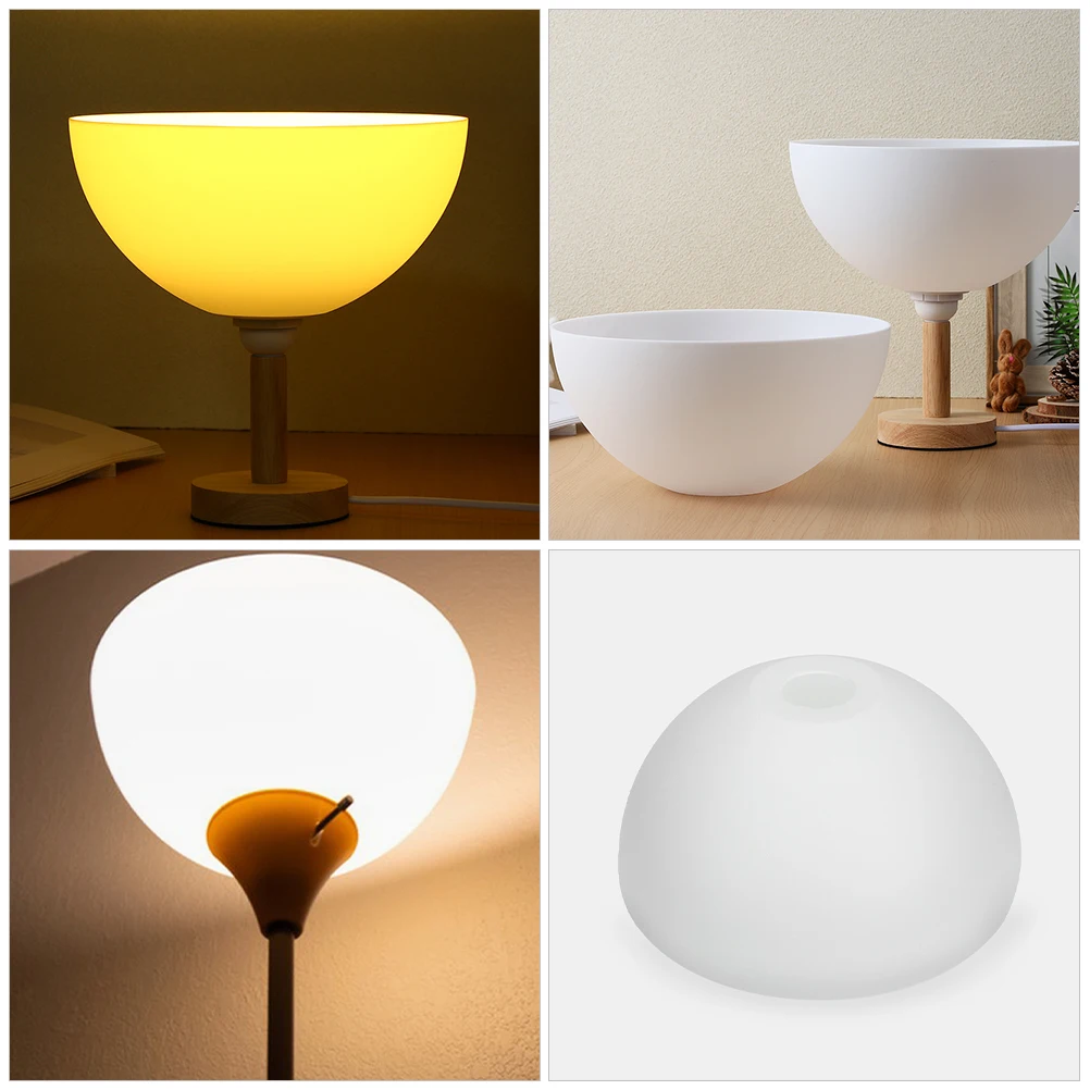 

4pcs Mushroom Lamp Shade 42Mm Center Hole For Led Bulbs Table Lamps Pendant Light Cover Replacement Lighting Accessory Home