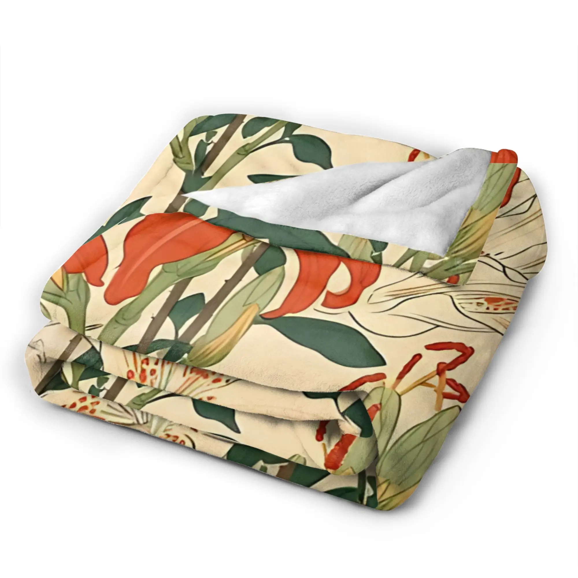 Flower Market  Blanket  Soft Graphic Plush Bedding Throws For Girls Boys Bedroom Flannel Bedspread Bed Cover