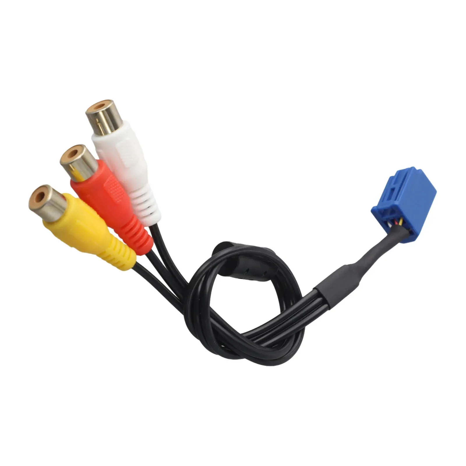 Car Audio Setup VTR Cable Car Radio Interface Connector Accessory ABS Construction Black Finish Easy Installation