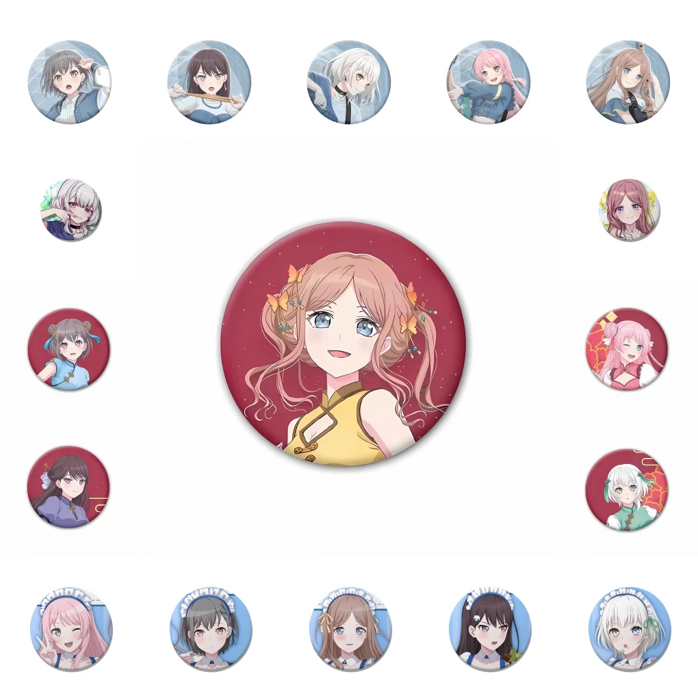 

58 мм аниме BanG Dream! It's MyGO Takamatsu Tomori Anon Chihaya Rantil Kaname Косплей Костюм Значок Pin SPTE Жесть Брошь ﻿ Опора