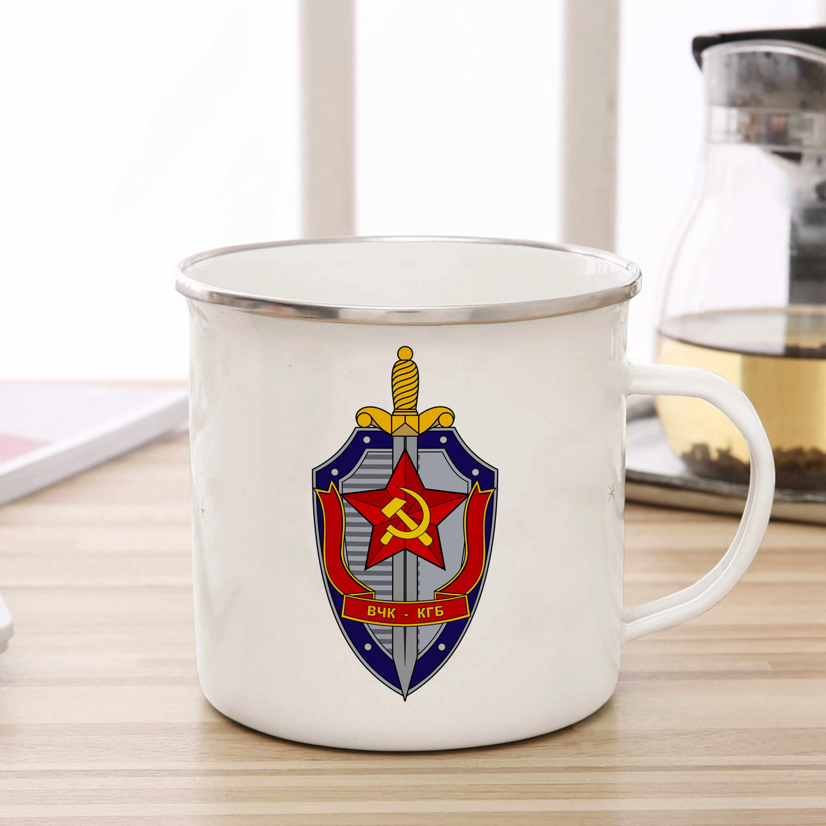 FSB روسيا خدمة الأمن الفيدرالي المينا كوب KGB لجنة الأمن الدولة 11oz القهوة القدح مروحة كوب تذكارية