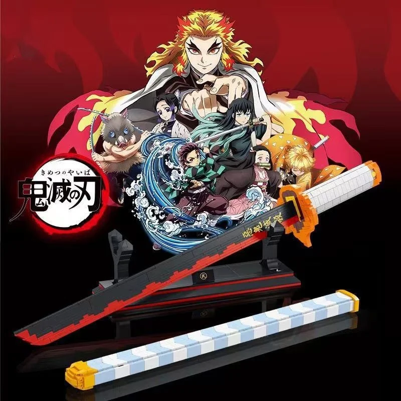 

DK1503 Ghost-Extinction Blade Yan Zhu Ri Wheel Knife Boy Puzzle Assembly Building Block Model Toys