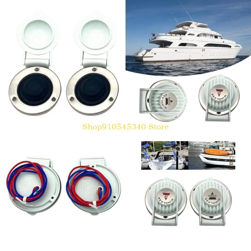 U2JA Winch Foot Switch Ship Winch Switch Replacement Boat Foot Switch 12V 24V Windlass Foot Switch Up and Down