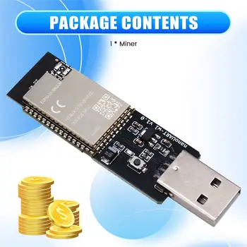 SuperDeals USB BTC Miner Solo Lottery Miner 40-50KH/S Bitcoin BTC Miner Asic Mining Low Power Miner pro domácí kancelář 8 nejlepší prodej ASIC USB těžař - №5