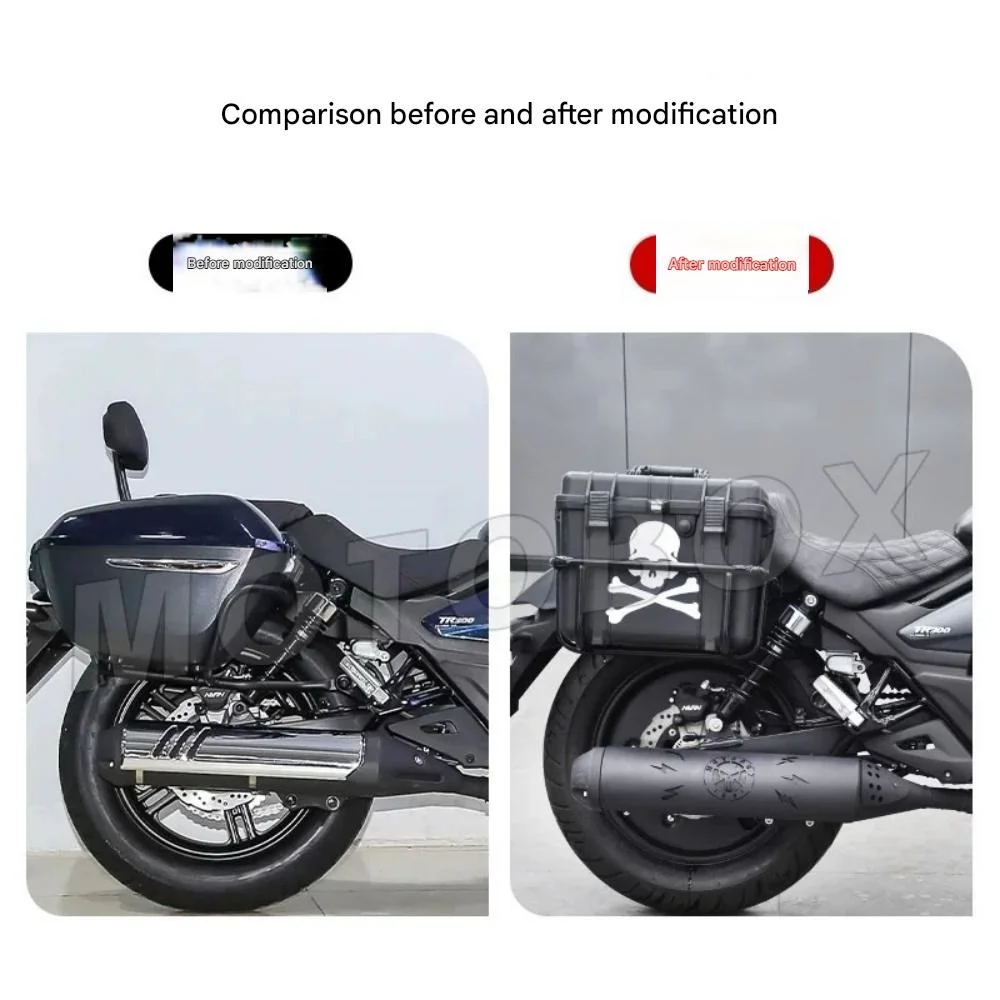 Haojue TR300 배기관 흑화 장식 커버 레트로 안티 스케일딩 커버 절연 커버 가드 플레이트 보호 코브