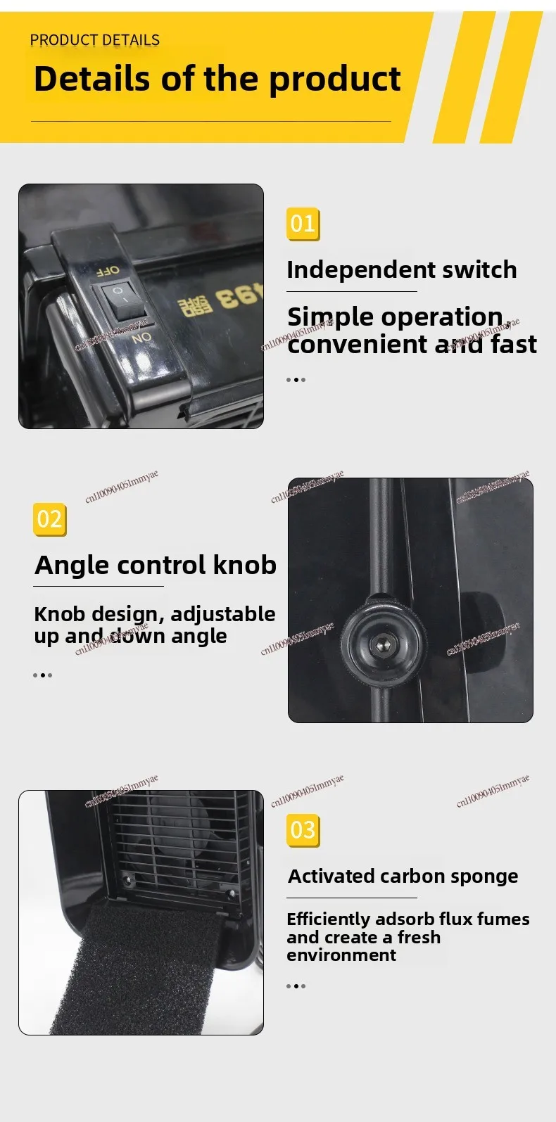 493 Smoking Instrument Electric Soldering Iron Welding Table Welding Solder Desktop Smoker Smoke Exhaust Instrument Fan Smoke