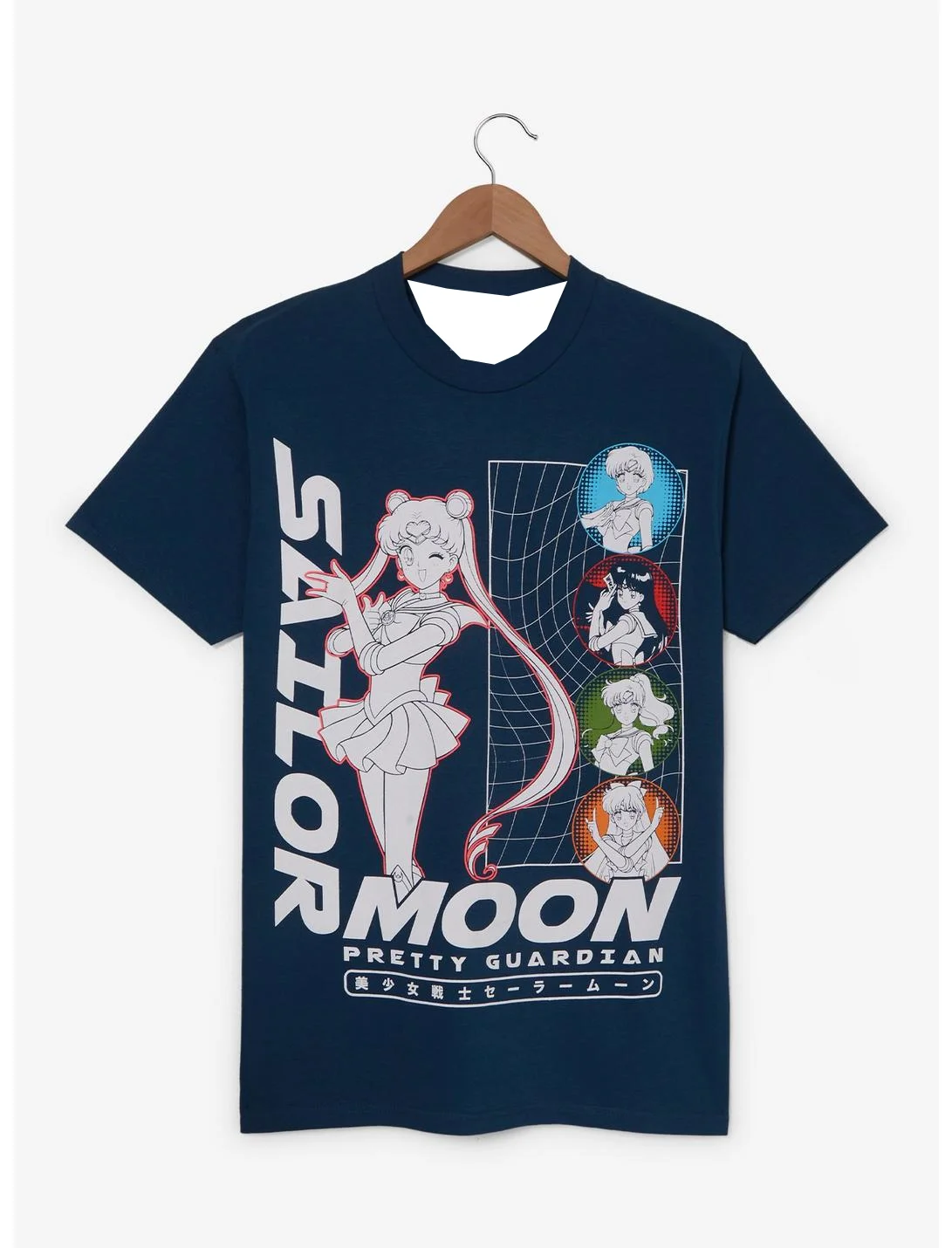 Nuevas camisetas de fútbol, camiseta de Anime japonés Bandai Sailor Moon, calle deportiva suelta para hombres y niños